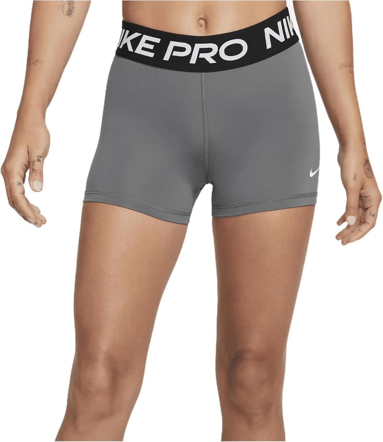 Шорты тренировочные Nike Pro 3", Carbon Heather Gray