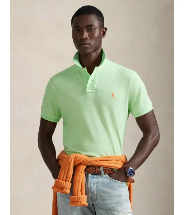 Полюс slim fit Polo Ralph Lauren, лаймовый
