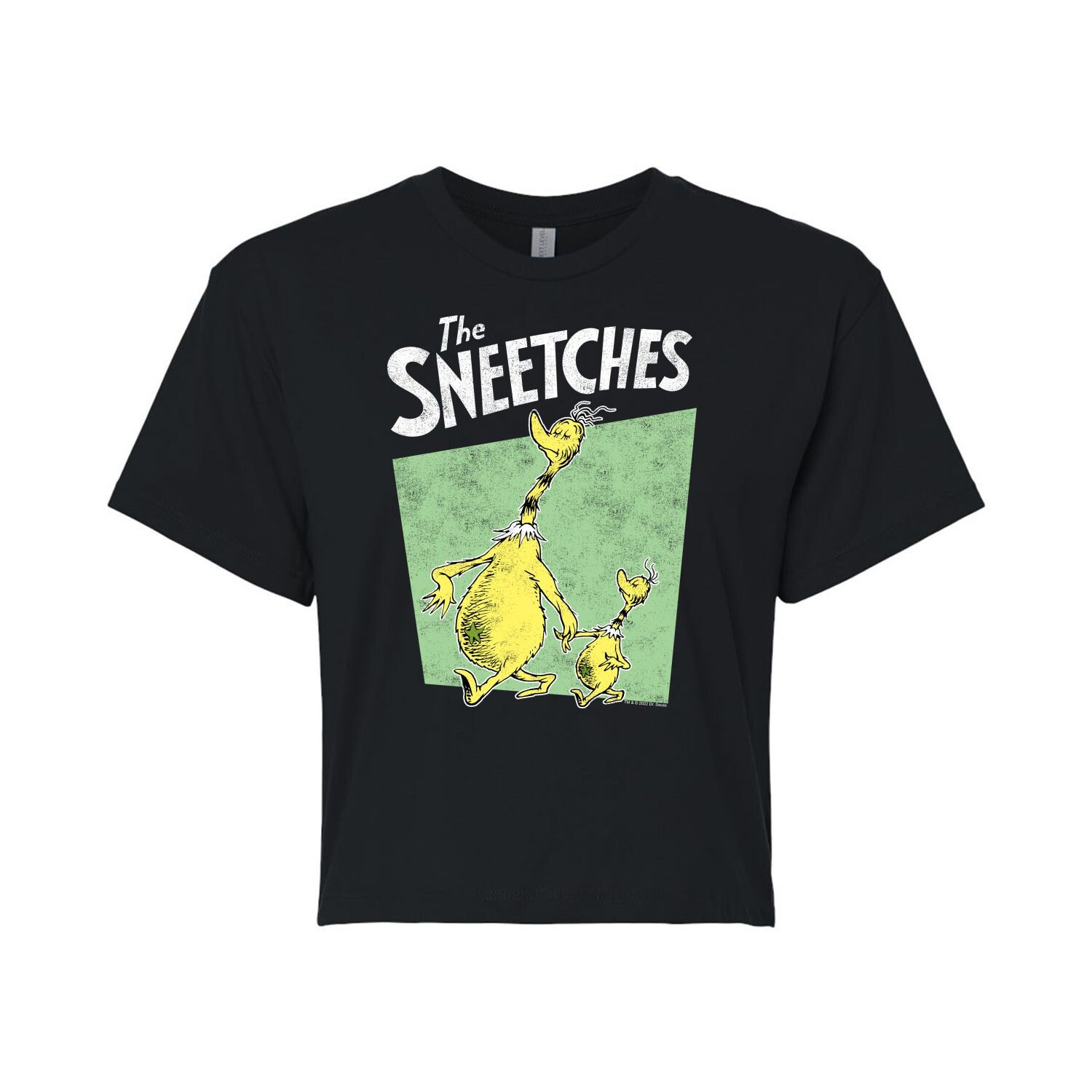 

Укороченная футболка с рисунком Dr. Seuss "The Sneetches" для юниоров Licensed Character, черный