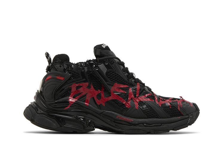 

Кроссовки Balenciaga Runner Sneaker 'Graffiti - Black Red', черный