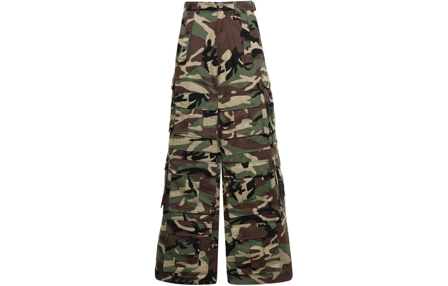 

Джинсы широкого кроя с камуфляжным принтом Vetements, цвет Camouflage