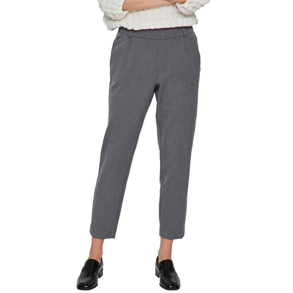 

Брюки с высокой талией Vila Varone Slim Fit, серый