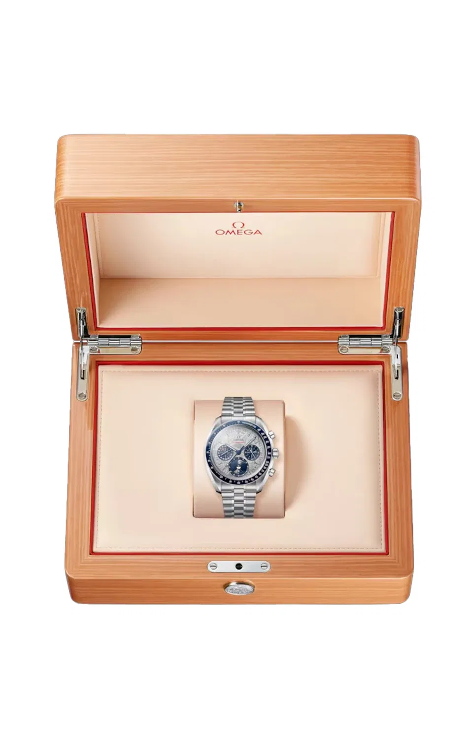 Speedmaster фазы луны 43 мм, сталь на стали - 304.30.43.52.06.001 OMEGA, серебряный — фото 4