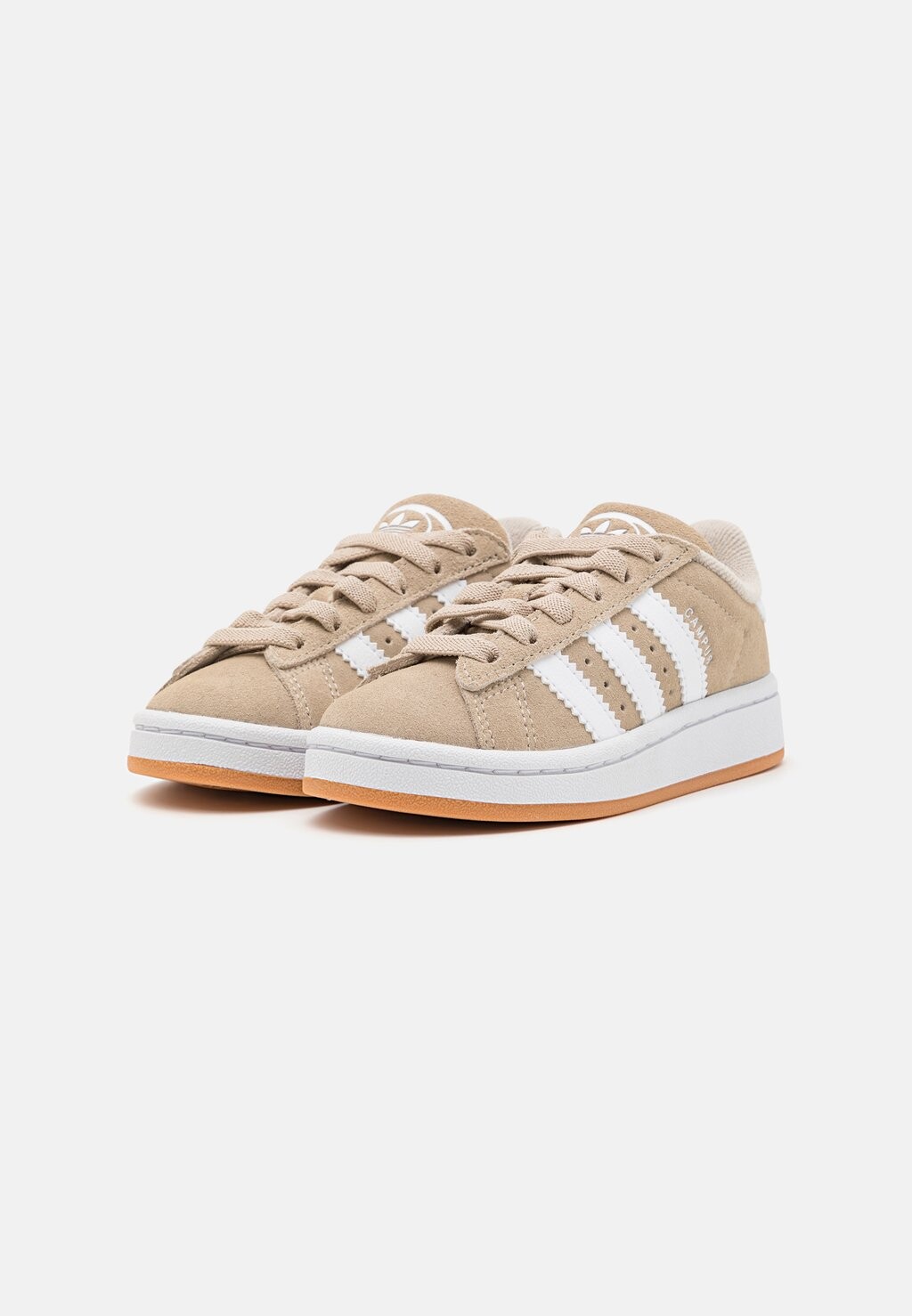 Кроссовки на шнуровке CAMPUS 00S ELASTIC LACE KIDS adidas, бежевый