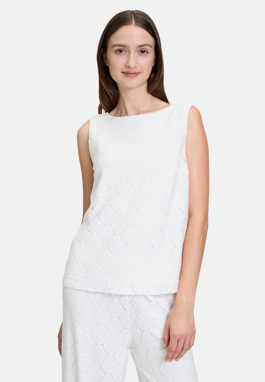 

Топ STRUKTUR MIT U-BOOT-AUSSCHNITT - Blouse Betty & Co, белый