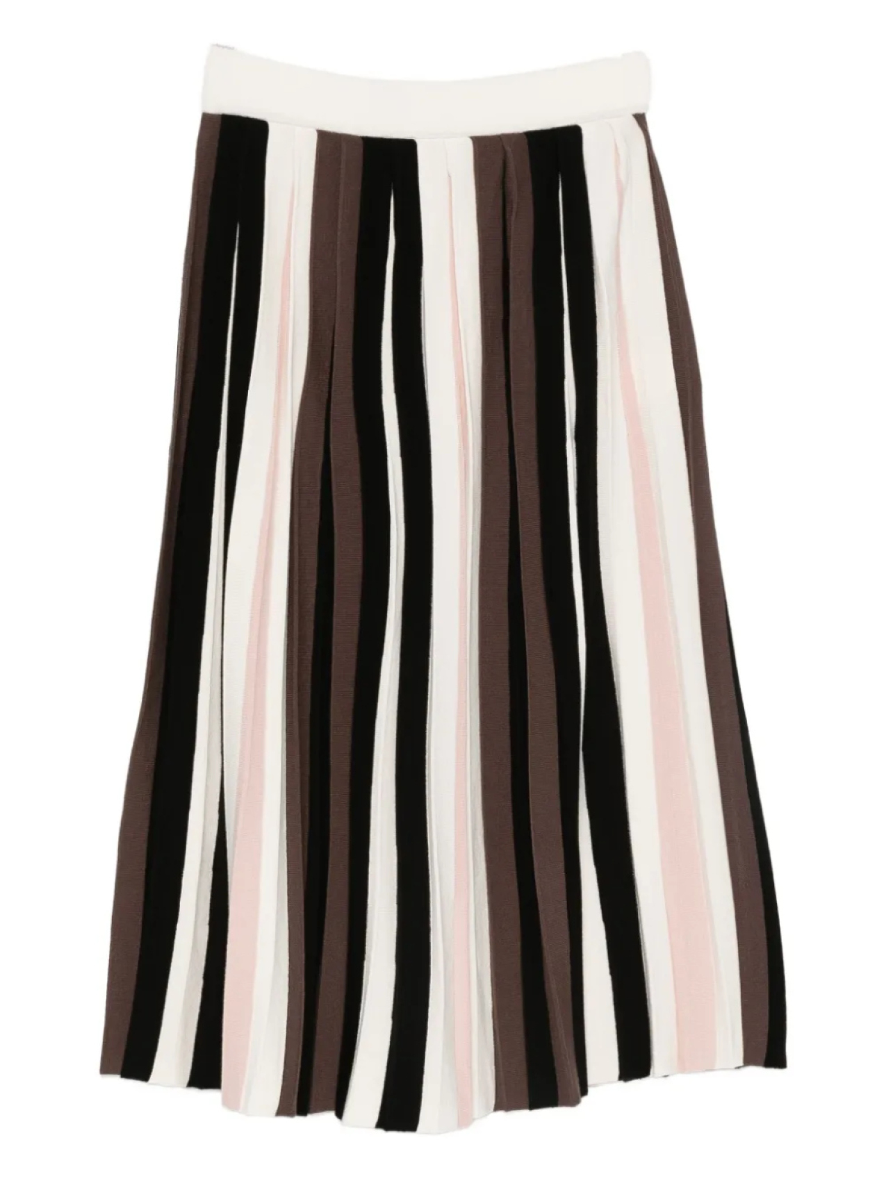 

Юбка в складку в полоску от Max Mara Pleiadi, черный