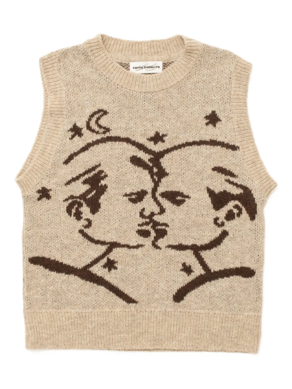 

Графический вязаный жилет Midnight Mask Carne Bollente, нейтральный