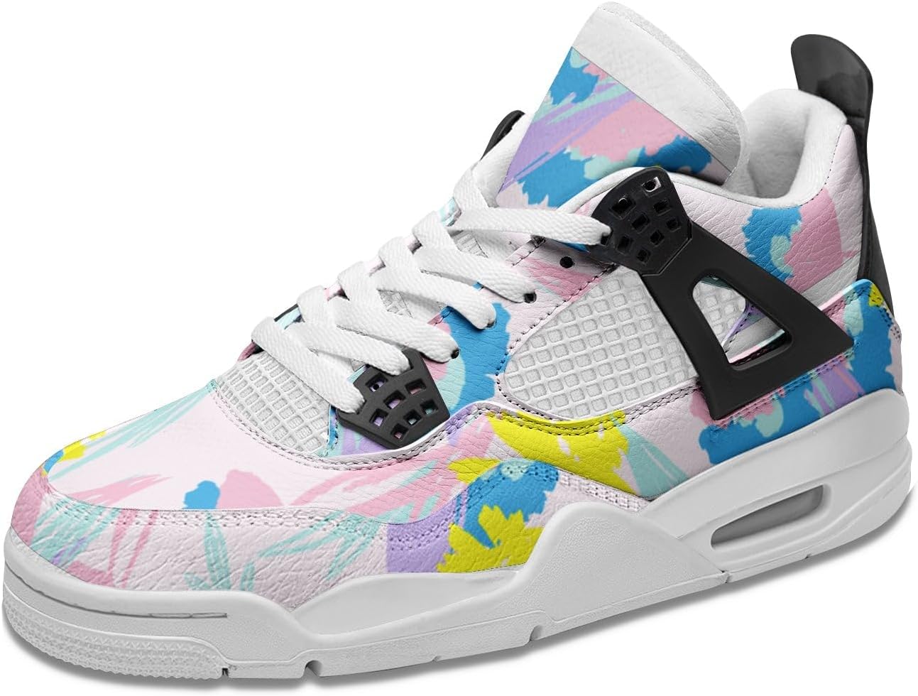 

Унисекс кроссовки на шнуровке с воздухопроницаемой тканью и нескользящей подошвой Generic, Unisex Non Slip Lace Up Breathable Fashion Sneakers