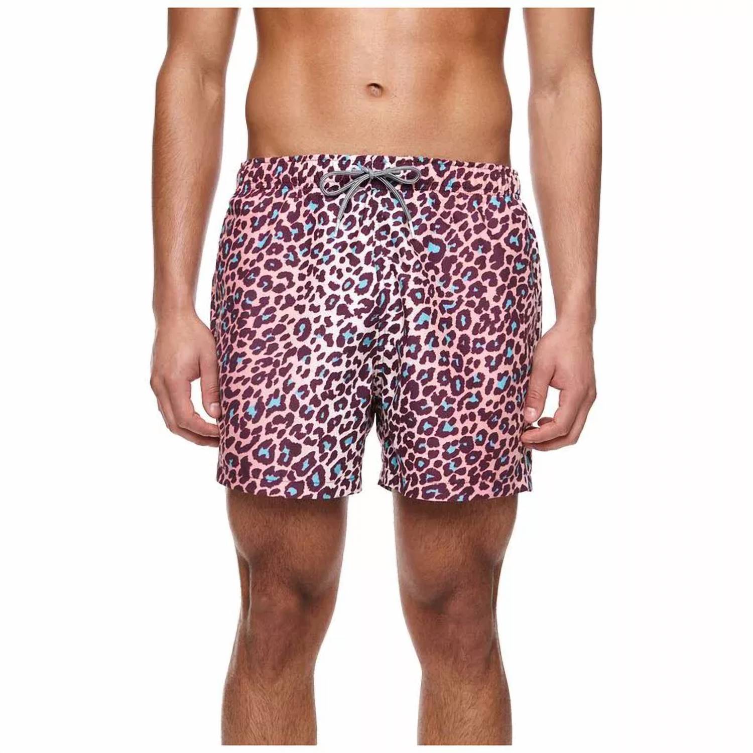 

Мужские плавки с леопардовым принтом в розовых/черных тонах Boardies APPAREL