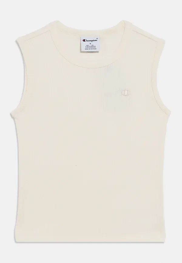 Топ без рукавов Champion Icons fitted sleveless tank with c logo top, цвет слоновой кости — фото 3