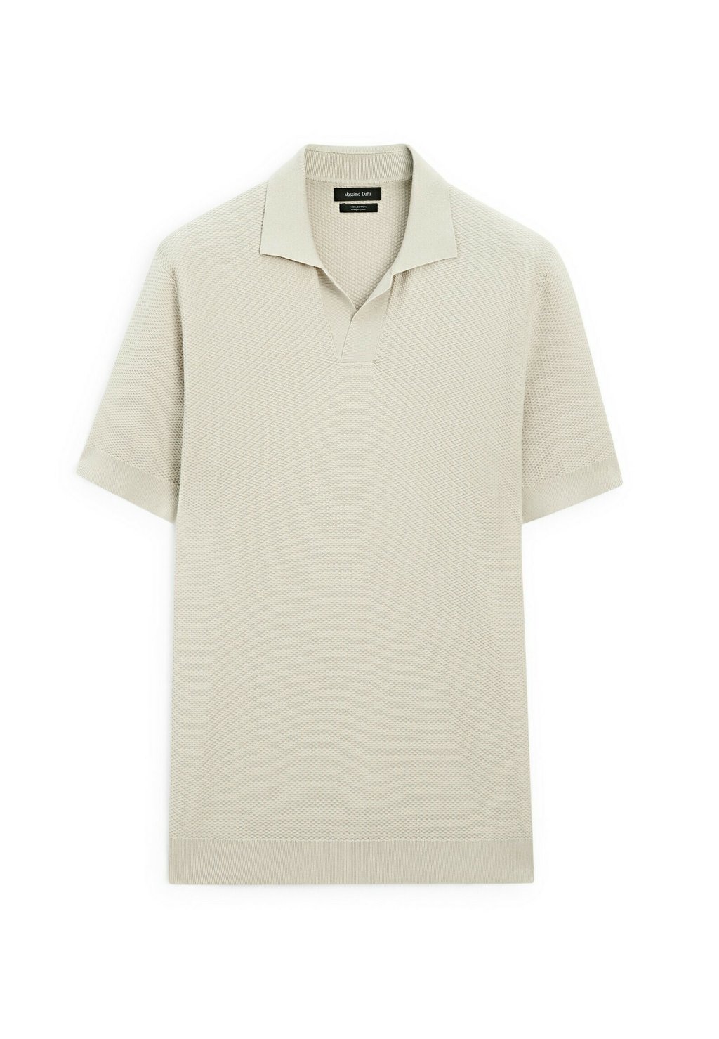 

Рубашка поло SHORT SLEEVE Massimo Dutti, цвет Mottled Green