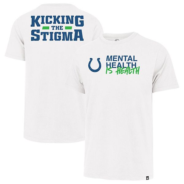 

Футболка Unisex '47 Indianapolis Colts Mental Health Is Health Kicking The Stigma Franklin 47 Brand