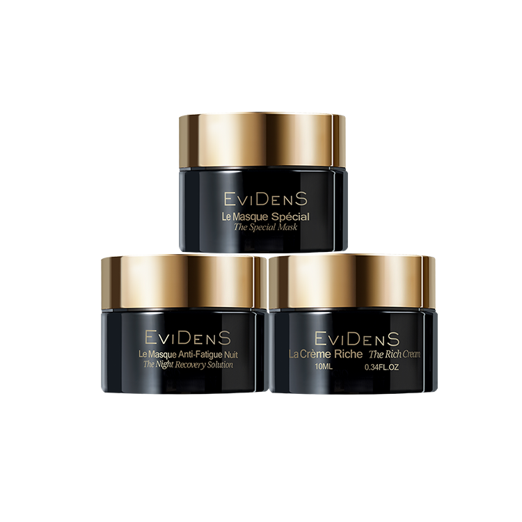 

Evidens Набор из 3 средств: маска Super Mask, ночная маска Sleep Facial и восстанавливающий крем Repairing Cream для успокаивающего и подтягивающего эффекта