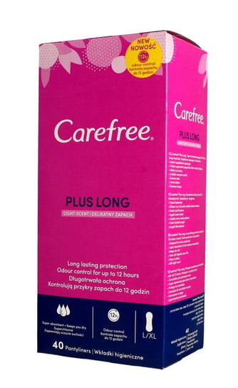 

Гигиенические прокладки Delicate Fragrance, 40 шт. Carefree, Plus Long