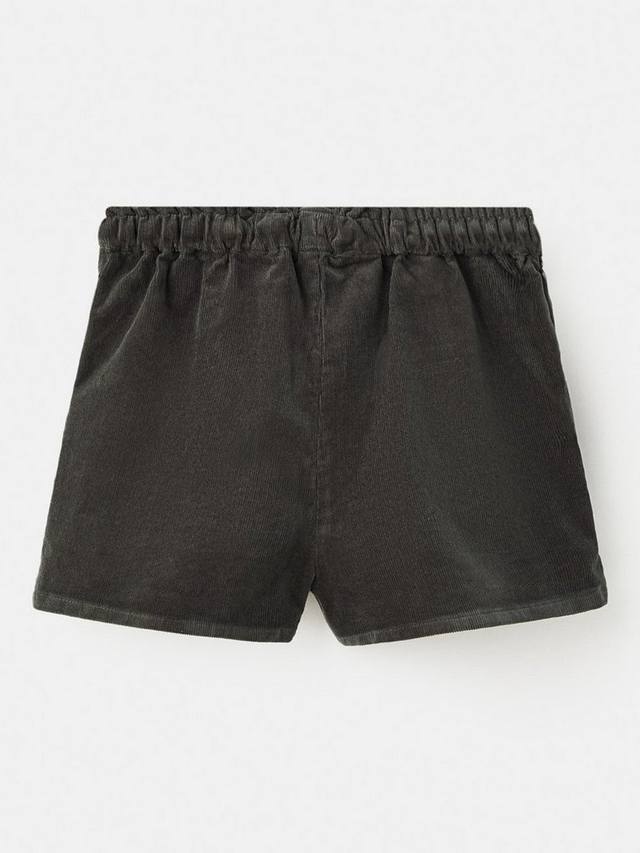 Детские шорты на шнурке Bosque из вельвета Mango, Dark Green — фото 3