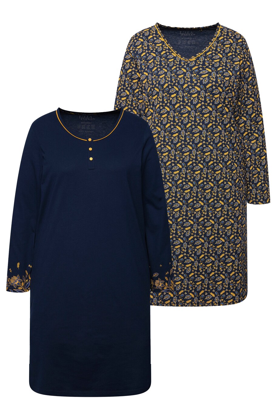 

Ночная рубашка Ulla Popken Nightgown, цвет marine blue/navy/royal blue