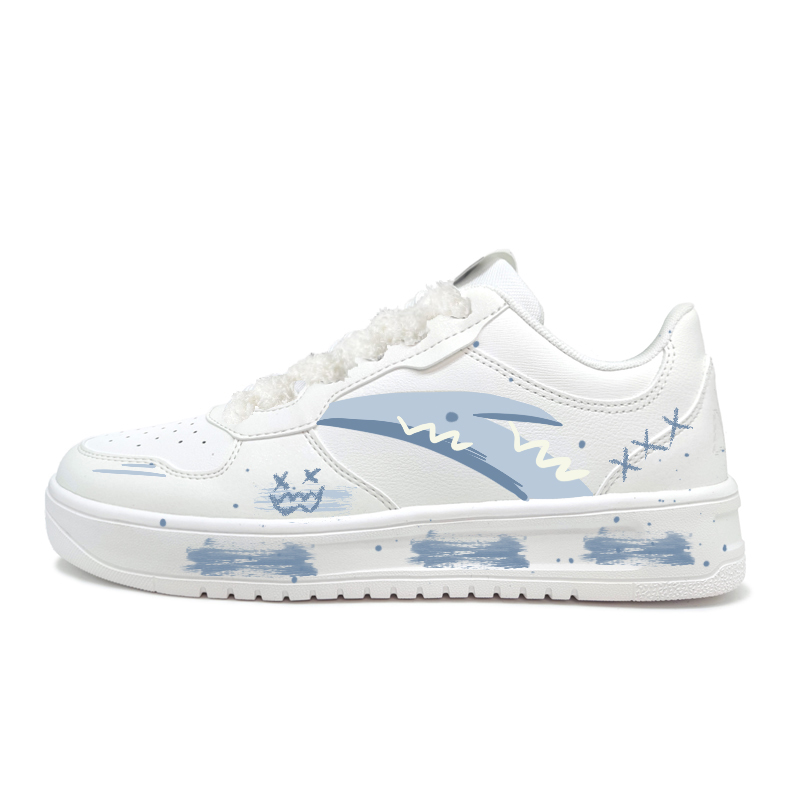 

Расслабленные износостойкие и легкие низкие кроссовки для скейтбординга unisex ANTA, Sea Salt Graffiti