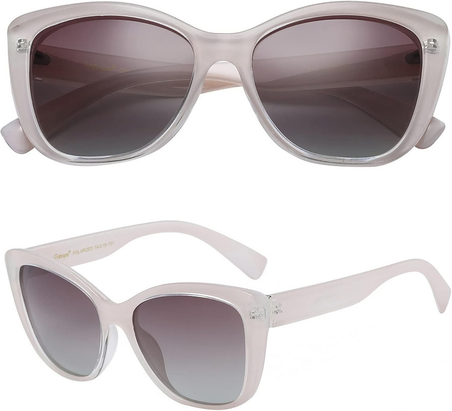 

Женские поляризованные солнцезащитные очки PolarSpex «кошачий глаз» – большие солнцезащитные очки с защитой от УФ-излучения UV400, стильные очки для пляжа или вождения, Warm Taupe | Polarized Gradient Brown