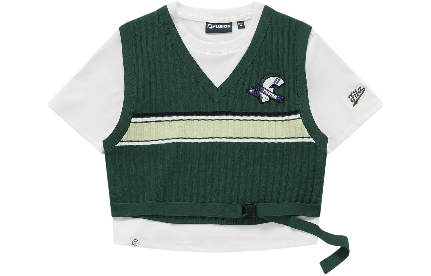 

Футболка и шорты женские Cloud White FILA FUSION