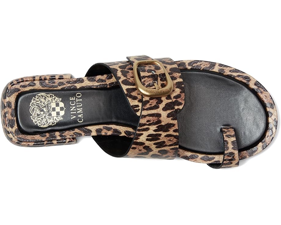 Туфли Vince Camuto Ranista Buckle Band Sandals, цвет Black/Natural — фото 2