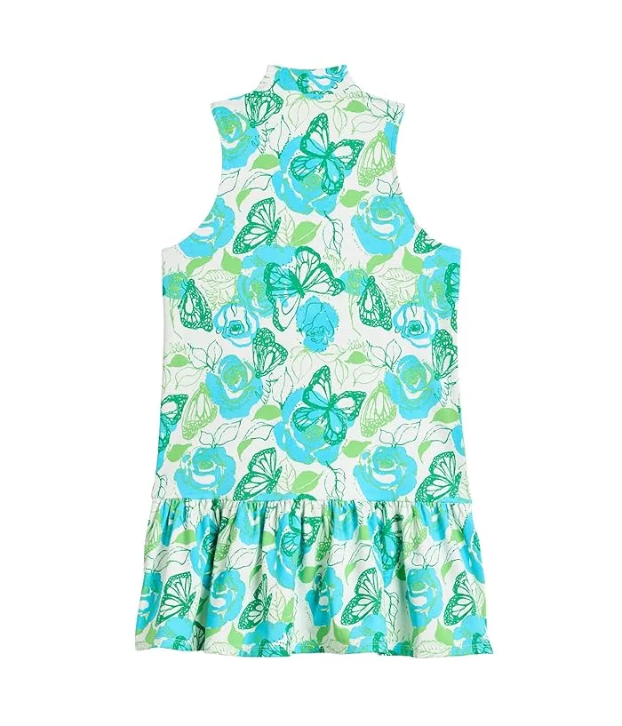 Платье активное UPF 50+ Mini Federica Lilly Pulitzer Kids, Resort White Monarch Rose — фото 2