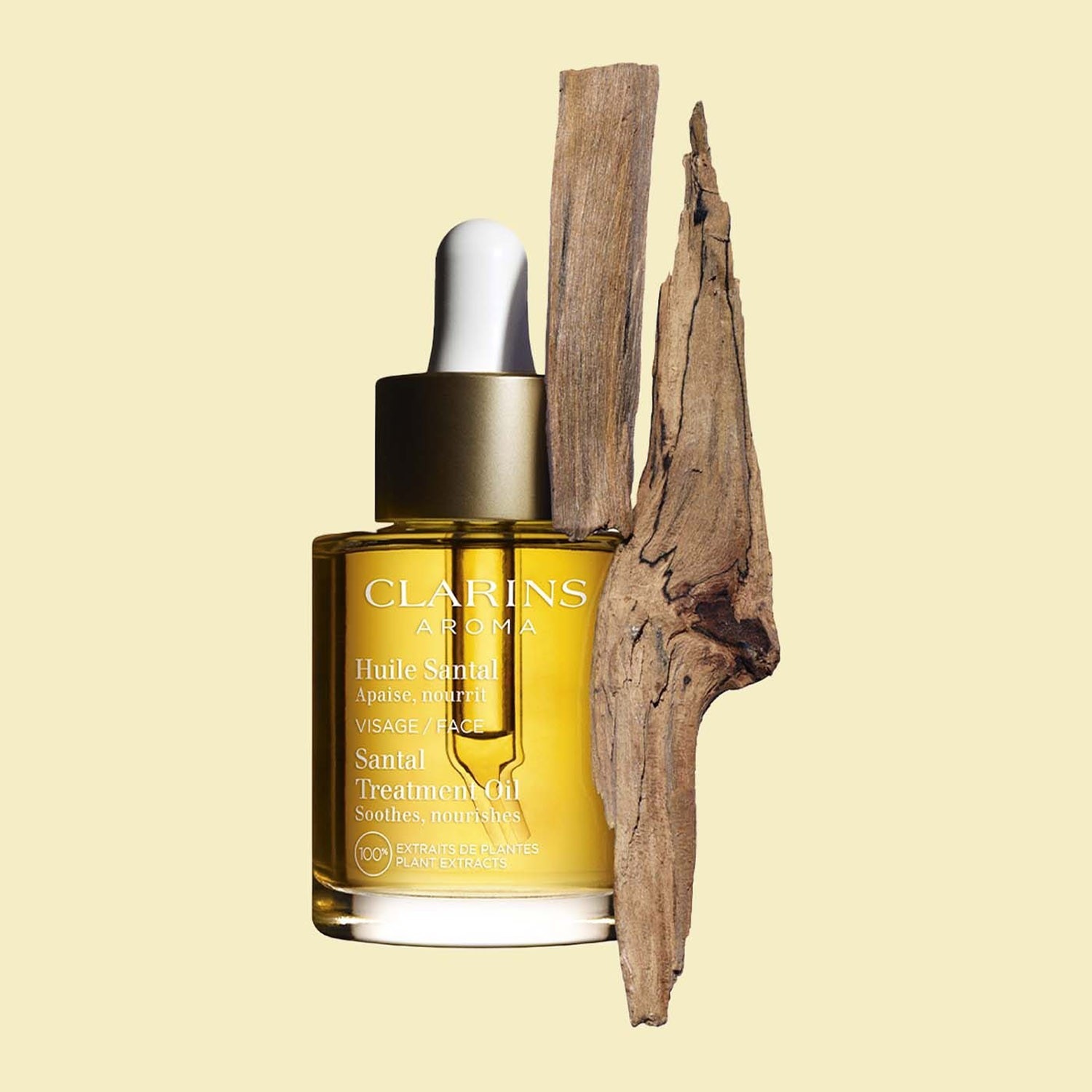 Масло для лица aromaphytocare huile santal Clarins, объем 30 мл — фото 2