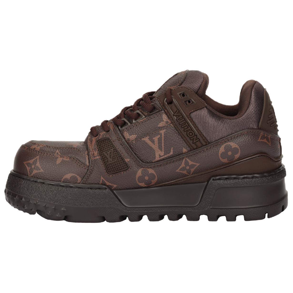 Тренеры Maxi Low-Top для скейтбординга унисекс коричневые LOUIS VUITTON