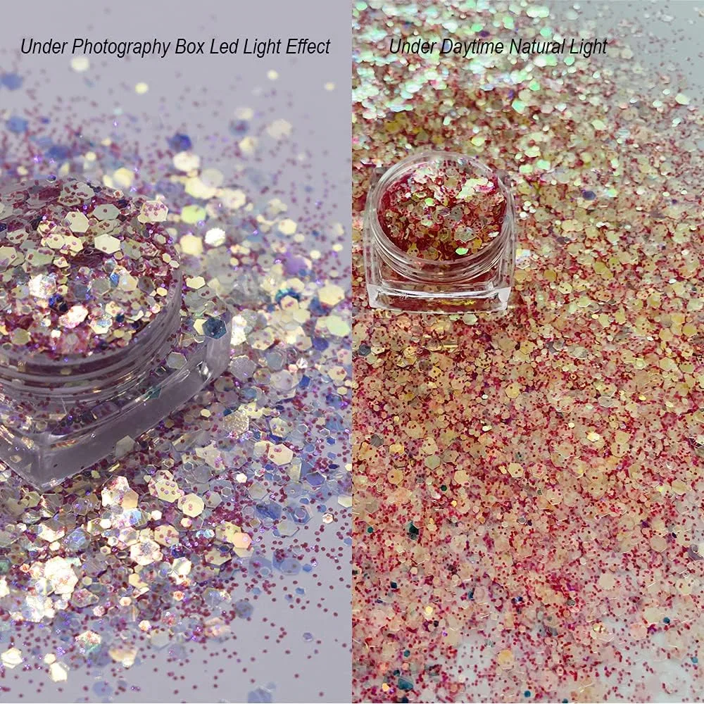 Глиттер для ногтей NC09 Glitter Opal Sequins, 50 г Prettyg — фото 2