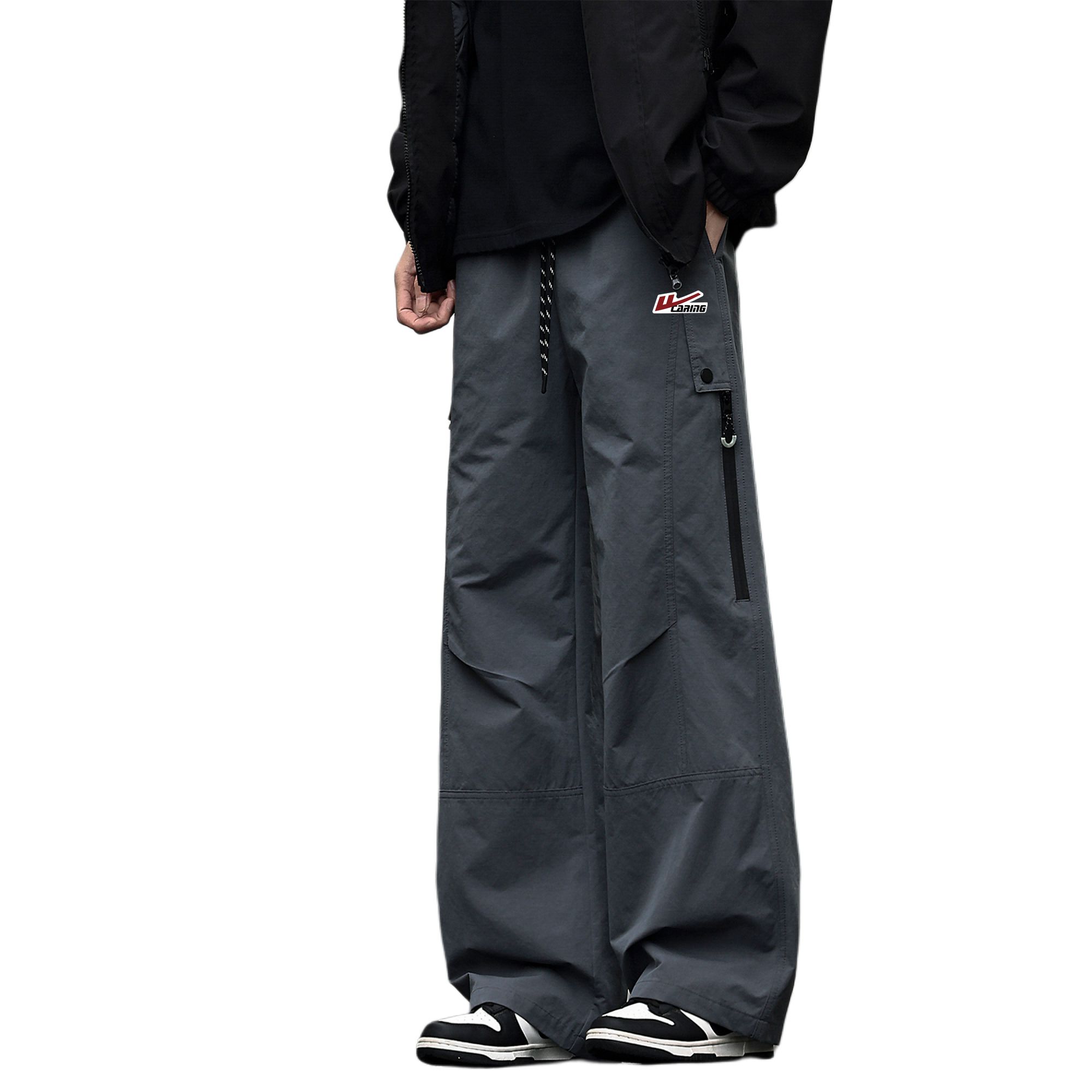 

Брюки-ветровка из коллекции Riding The Wind Unisex WARRIOR, темно-серый (diy badge)