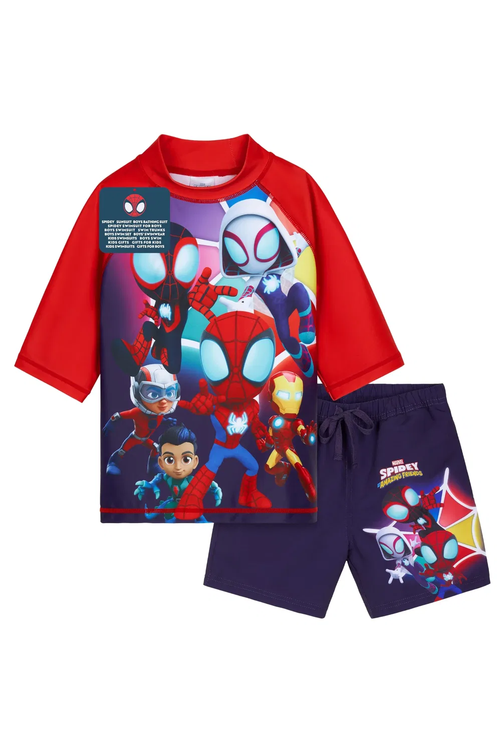 Детский купальный костюм Marvel Spidey and Friends, мультиколор