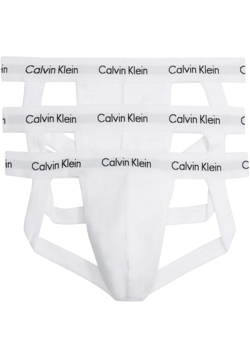 

Стринги для нижнего белья Calvin Klein "JOCK STRAP 3PK" (3 шт. в упаковке), с эластичным поясом с логотипом Calvin Klein Calvin Klein Underwear, цвет White&-White&-White