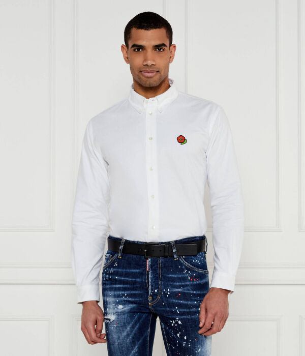 

Футболка в стиле поп Relaxed fit Kenzo, белый