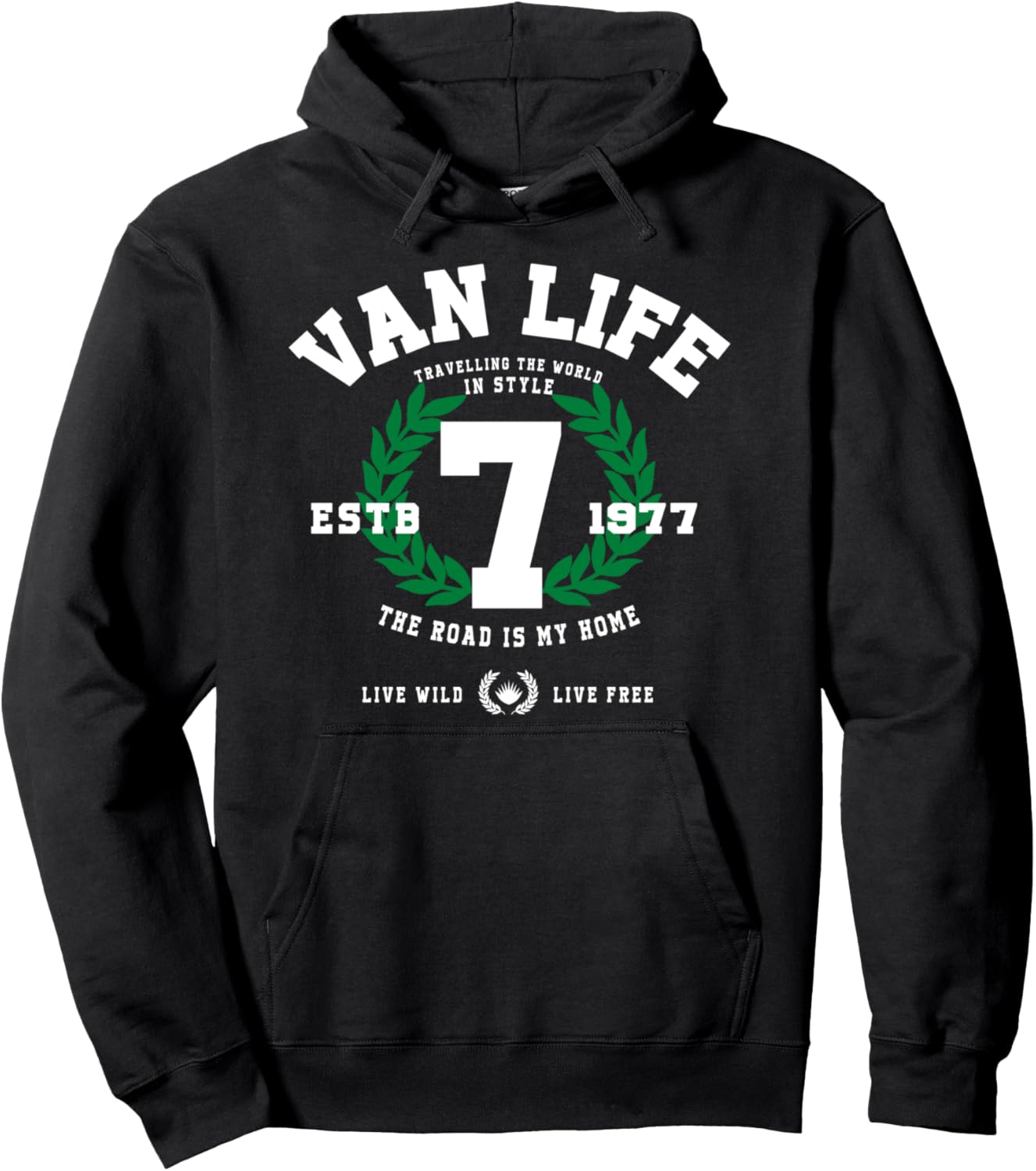 

Худи для любителей жизни в фургоне Van Life Geschenke & Van Life Shirts & Merchandise, черный