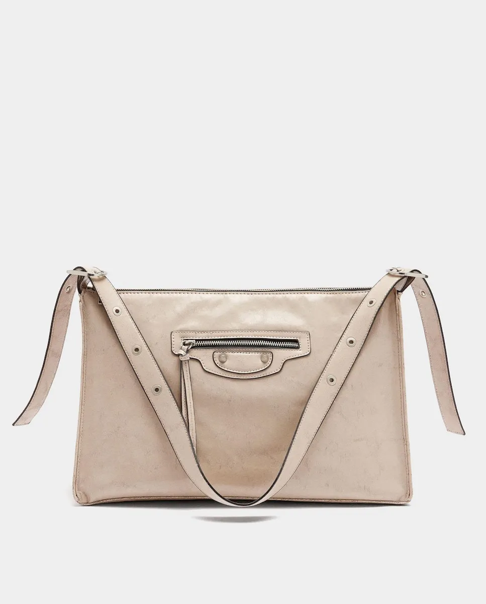 

Сумка через плечо трансформер с эффектом состаривания и застежкой-молнией, гладкая Parfois, светло-розовый