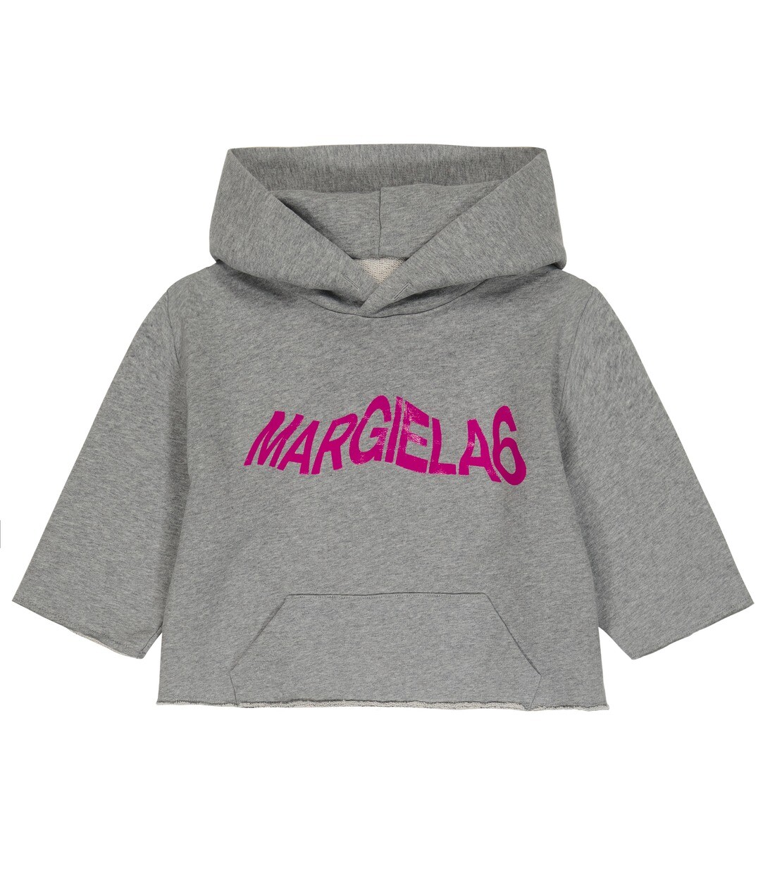 

Худи из хлопкового джерси с логотипом MM6 Maison Margiela, серый