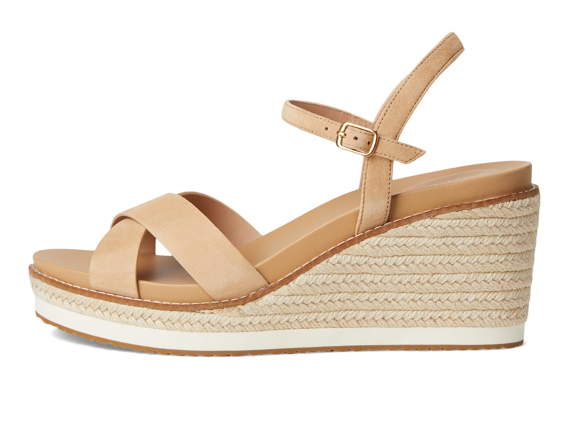 Сандалии Cole Haan Cloudfeel Silvee Espadrille Wedges 75mm, цвет Tuscan Sand Suede — фото 4