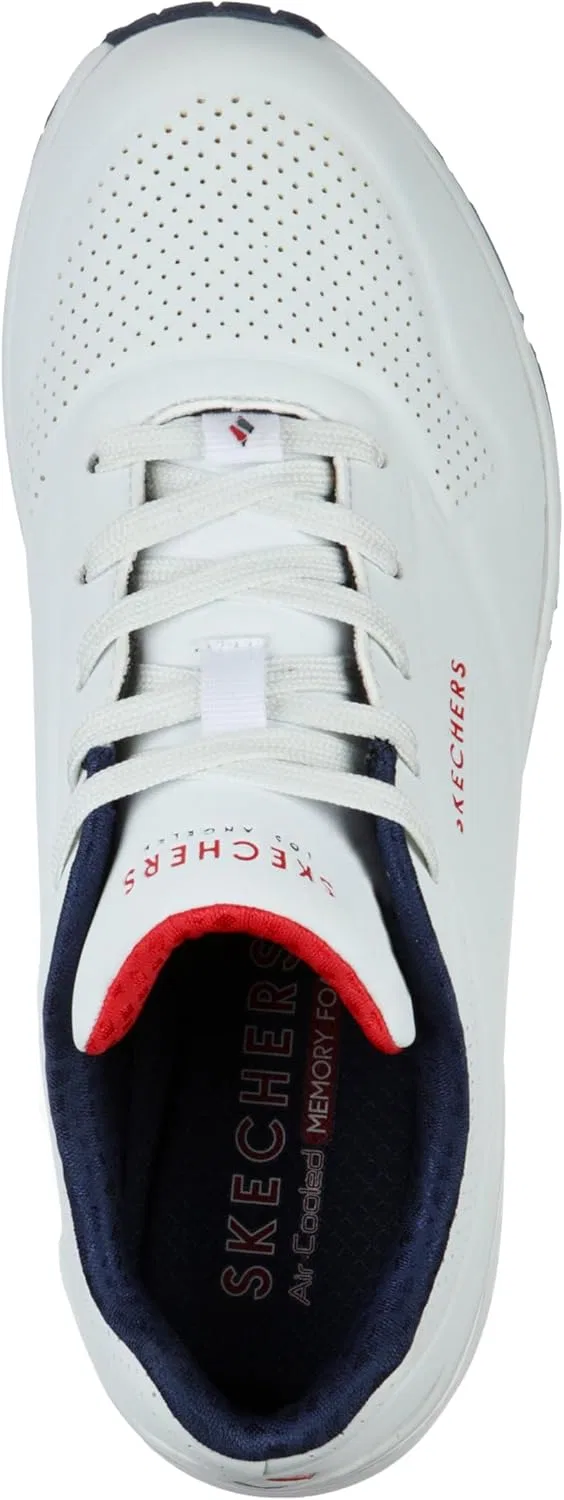 Мужские кроссовки Skechers Gowalk Arch Fit, спортивные слипоны, повседневные лоферы для походов, беговые кроссовки, белый/красный — фото 3