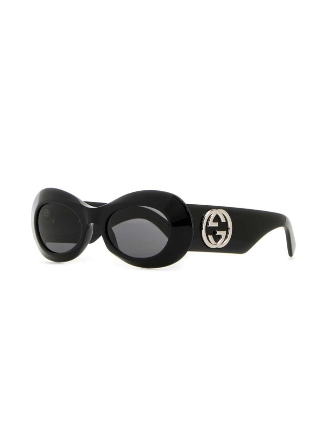 Gucci Eyewear солнцезащитные очки с переплетенными буквами G, черный — фото 2