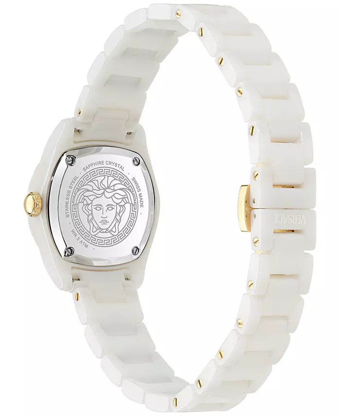 Женские швейцарские часы Swiss DV One Mini White Ceramic на браслете, 28 мм Versace — фото 3