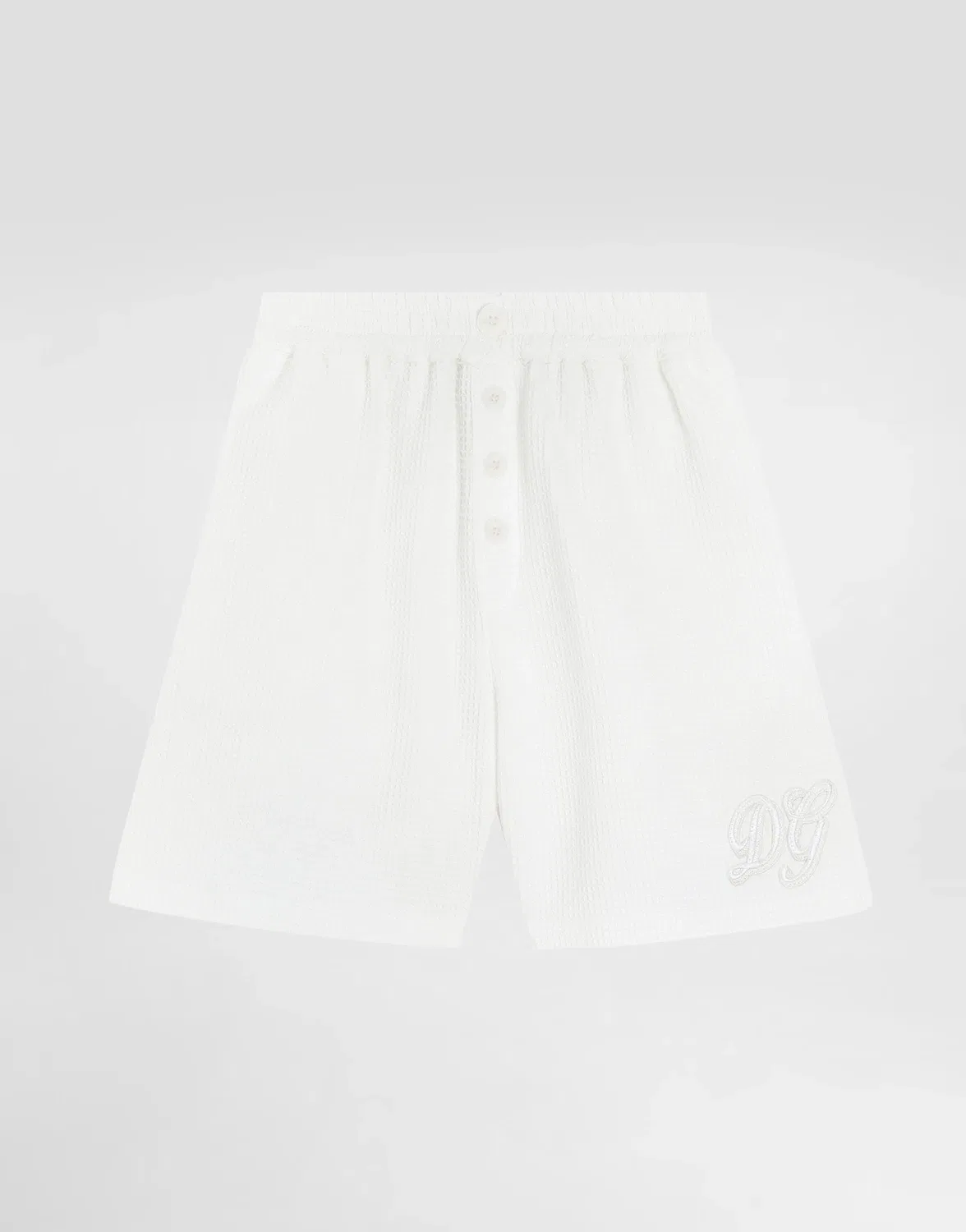 Бермуды из вафельного хлопка DOLCE & GABBANA, белый