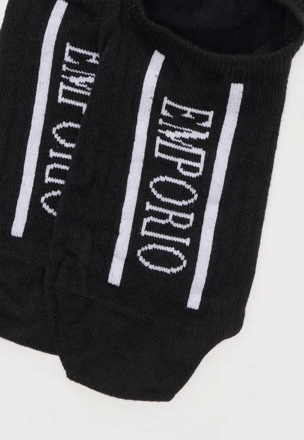 Комплект из двух пар носков footie Emporio Armani, Black — фото 2
