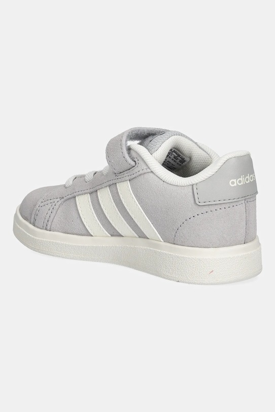 Детские замшевые кроссовки Grand Court 00s Adidas, серый — фото 3
