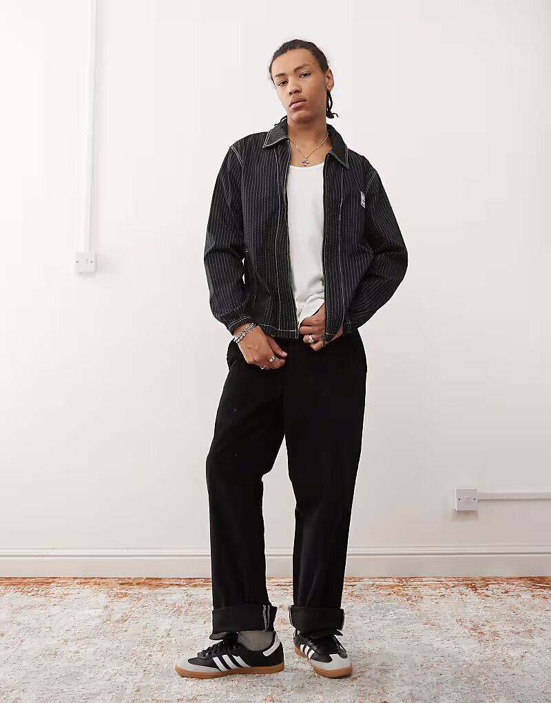 

Куртка тренера Wabash черного цвета Adidas Originals