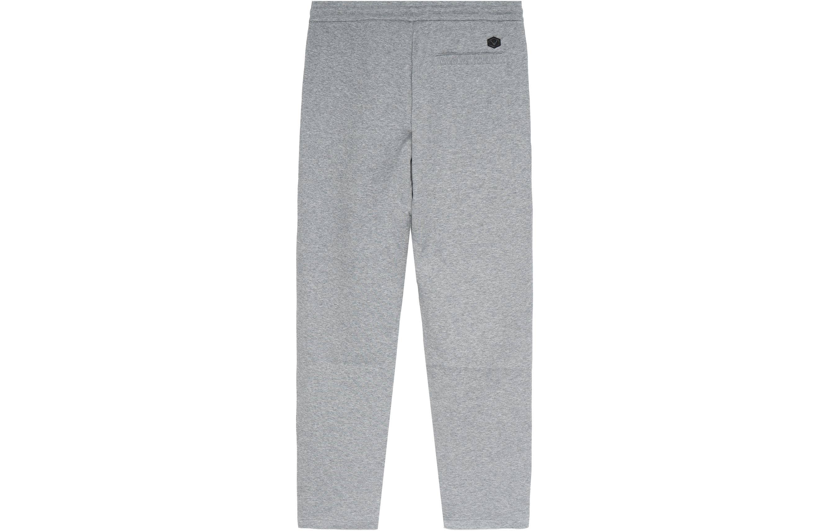 FW22 Knitted Sweatpants Men's Gray EMPORIO ARMANI, серый — фото 4
