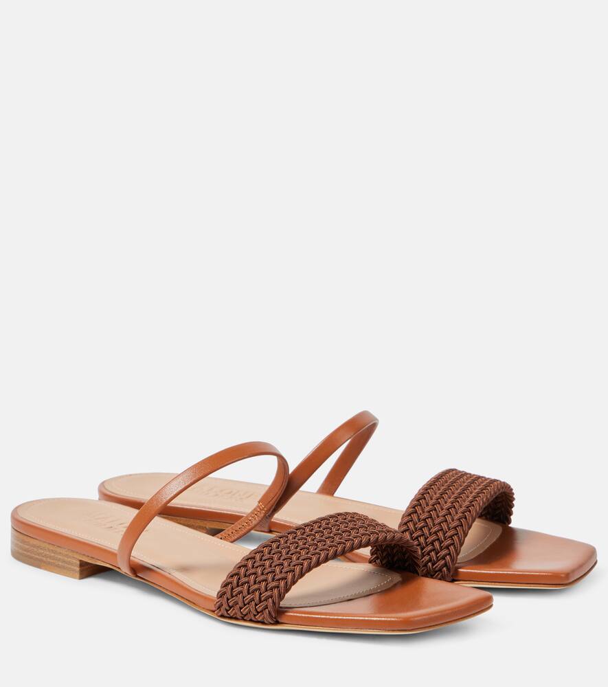 Песочники Frida с кожаной отделкой Malone Souliers, Tan/Tan