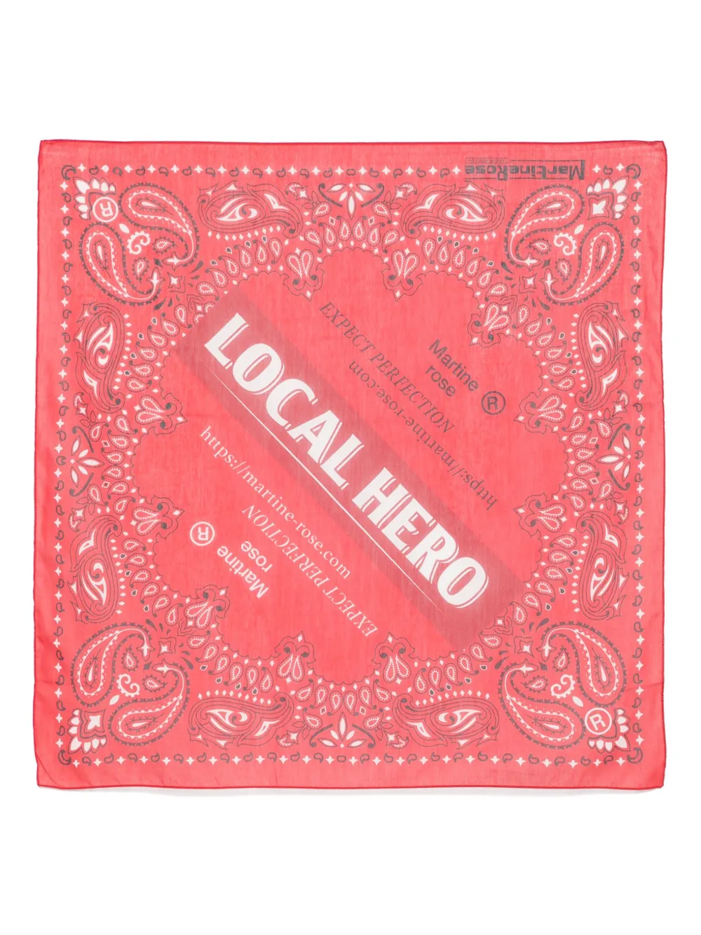

Платок с принтом пейсли Martine Rose, красный