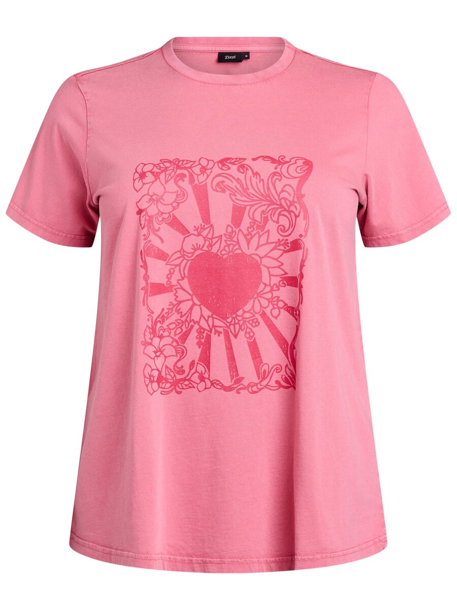 

Рубашка Zizzi Vave, цвет Pink/Rose