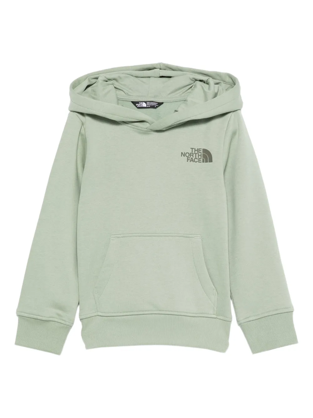 

Худи с принтом логотипа The North Face Kids, зеленый