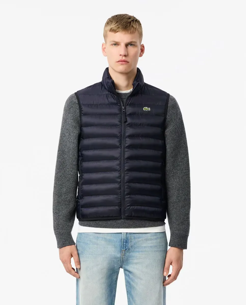 

Мужской ватный жилет Lacoste, тёмно-синий