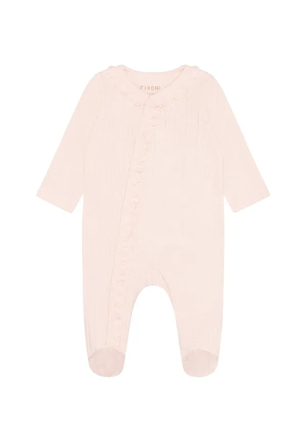Комбинезон с длинными рукавами и ажурной отделкой Fixoni, Soft Pink